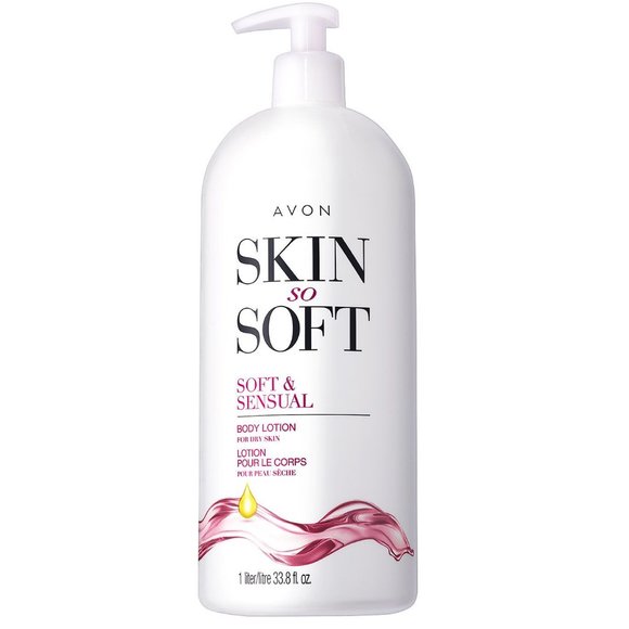 Avon Skin So Soft - Soft & Sensual 33.8 Fluid Ounces Bonus-Size Body Lotion - Picture 1 of 4